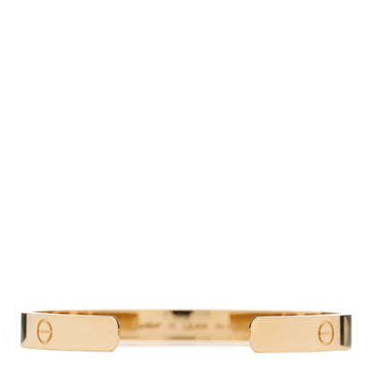 Cartier 18K Yellow Gold LOVE Cuff Bracelet 17 2 of 3