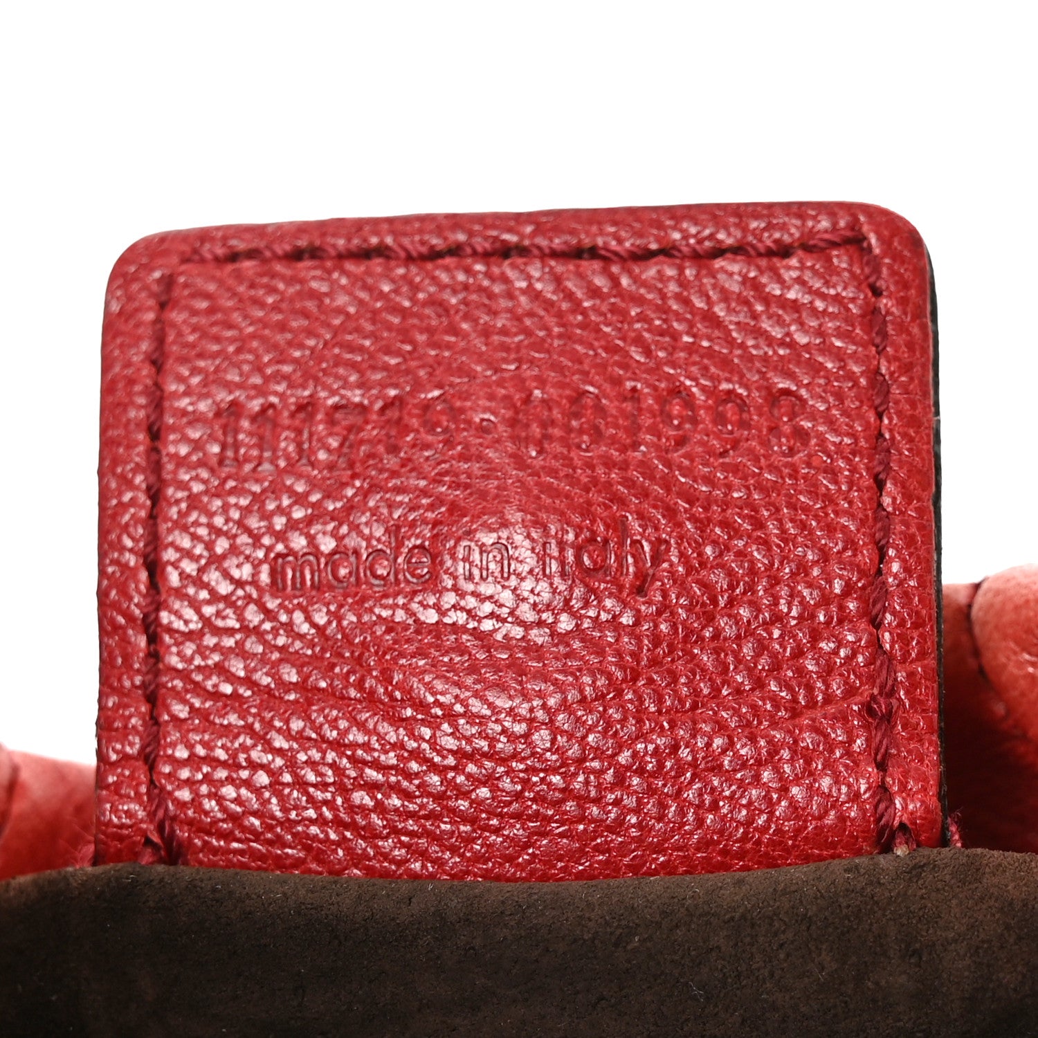 Saint Laurent Calfskin Horn Mini Mombasa Hobo Red 7 of 11