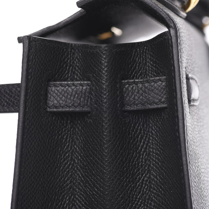 Hermes Epsom Kelly Sellier 25 Black 17 of 27