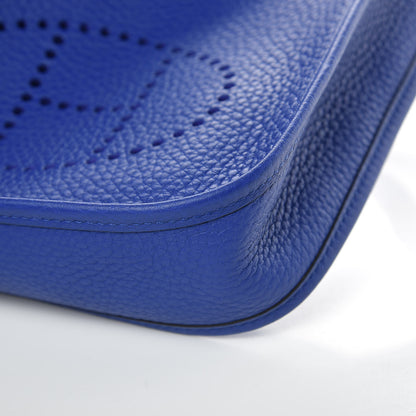 Hermes Taurillon Clemence Evelyne TPM Bleu Electrique 10 of 11