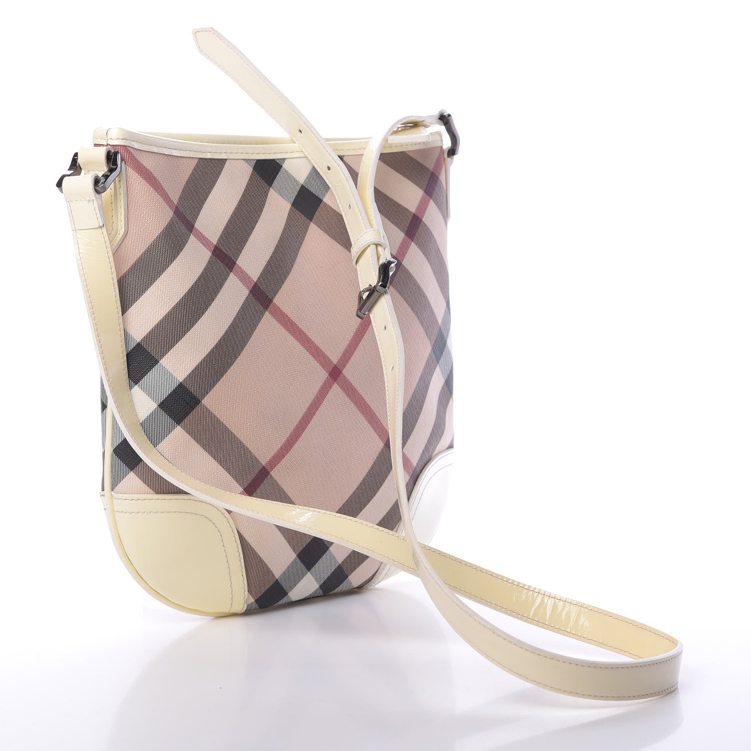 Burberry Nova Check Small Dryden Crossbody Bag White 3 of 13