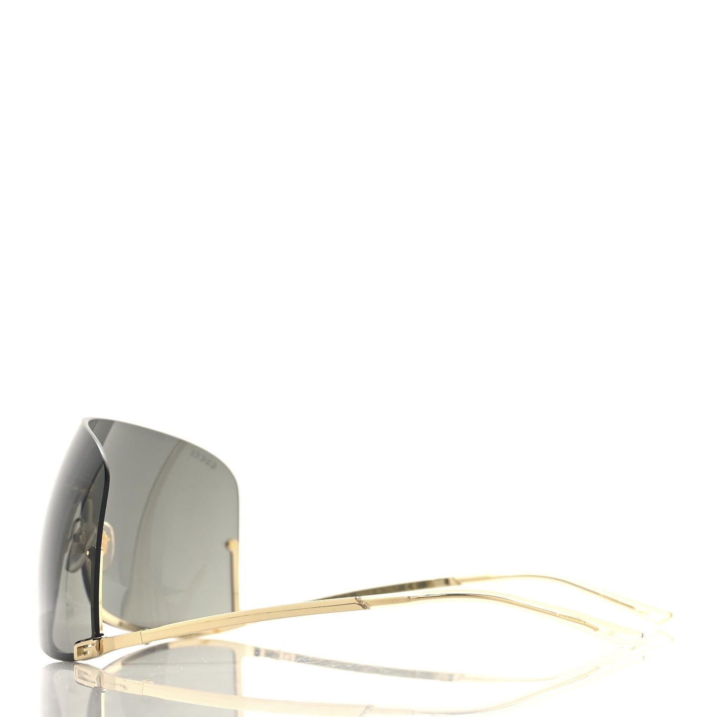 Metal Mask Shaped Frame Sunglasses GG1560S Gold