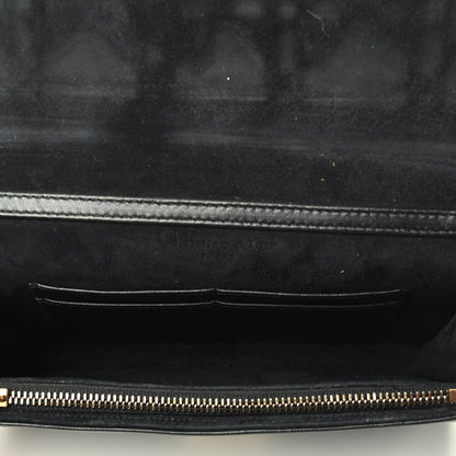Christian Dior Lambskin Cannage Dioraddict Wallet on Chain Clutch Black 4 of 4