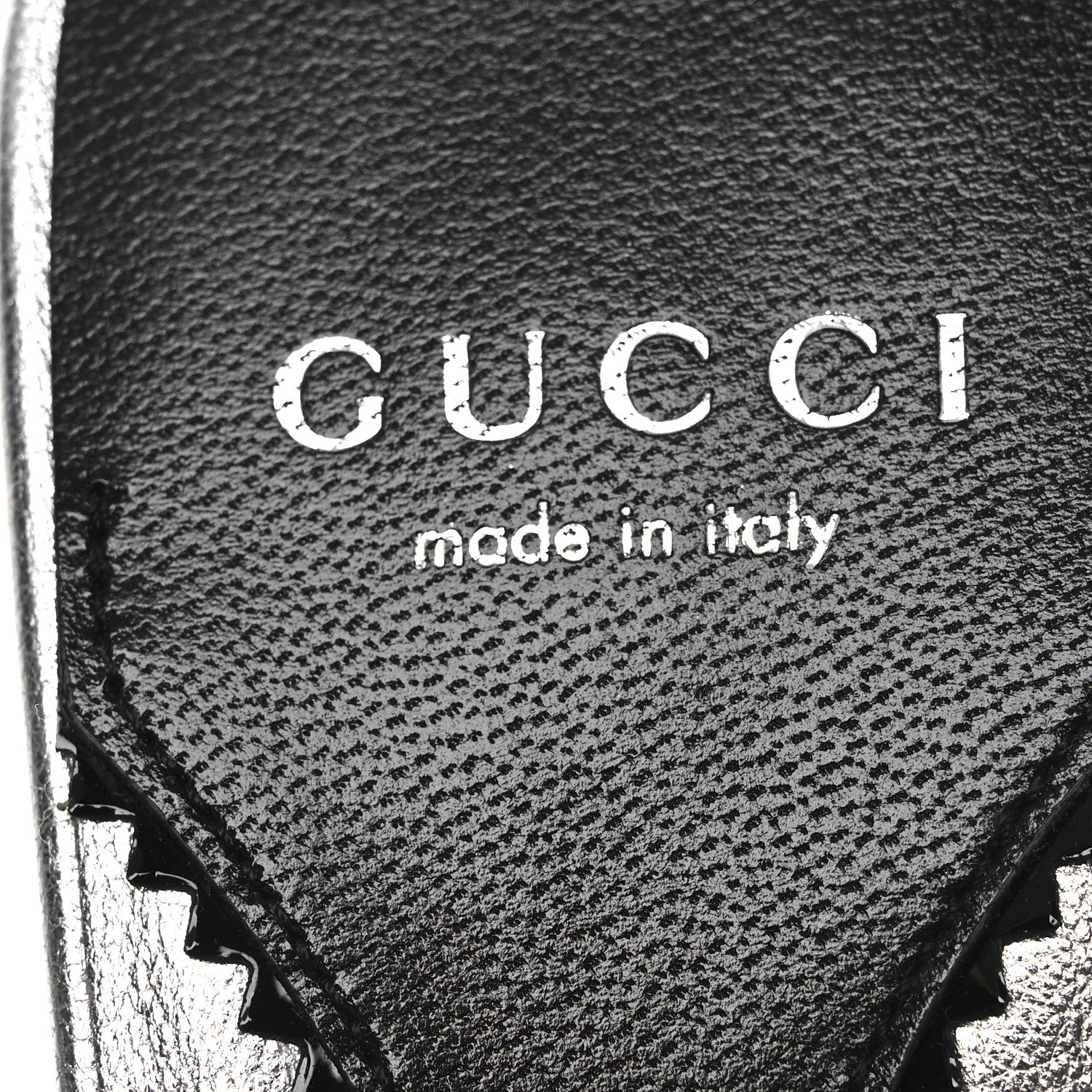 Gucci Nappa Lame Interlocking G Bella 65mm Slide Sandals 39 Argento 9 of 11