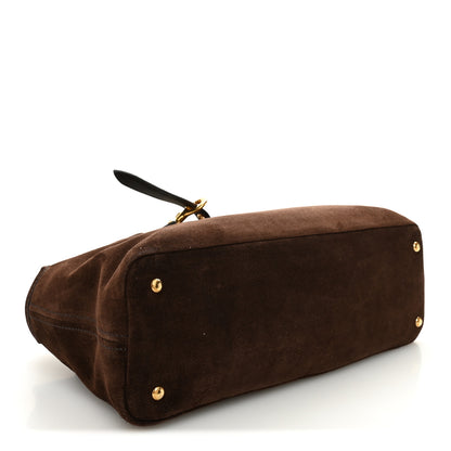 Miu Miu Camoscio Large Aventure Bag Moro 4 of 9