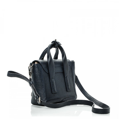 3.1 Phillip Lim 3.1 Textured Calfskin Mini Pashli Satchel Ink 3 of 7