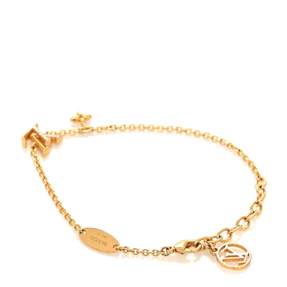 Louis Vuitton Metal Crystal LV Iconic Bracelet Gold 3 of 7