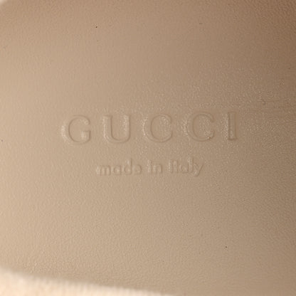 Gucci Calfskin Lame GG Monogram Web Womens Screener Sneakers 36 Blue Silver Dusty Milk Shine Purple 9 of 10
