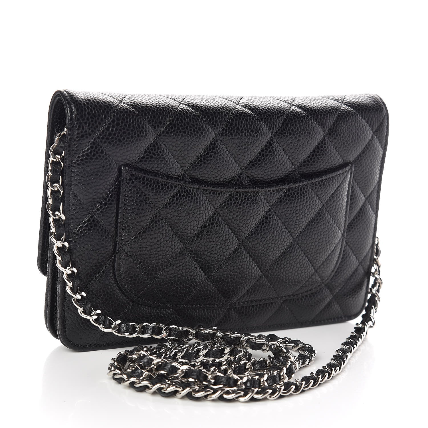 Chanel Caviar Quilted Wallet On Chain WOC Black 3 of 12