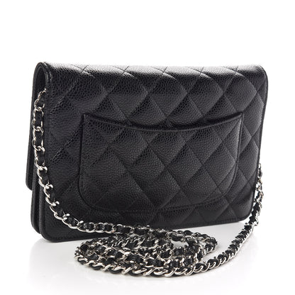 Chanel Caviar Quilted Wallet On Chain WOC Black 3 of 12