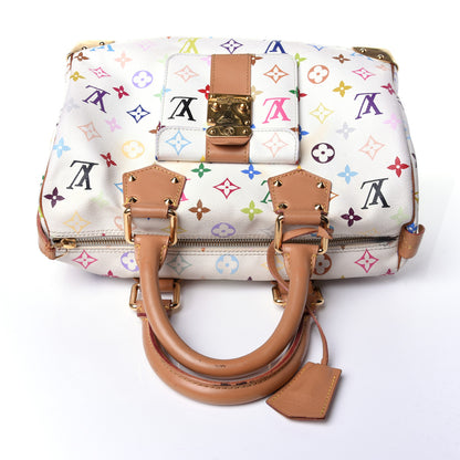 Louis Vuitton Monogram Multicolor Speedy 30 White 19 of 25