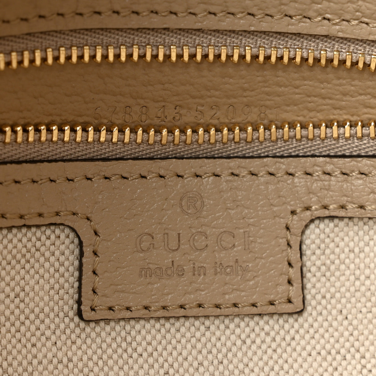 GG Supreme Monogram Textured Dollar Calfskin Web Small Jackie 1961 Hobo Beige Mystic White Oatmeal