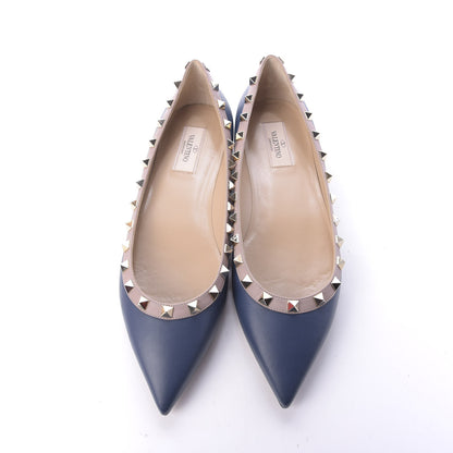 Valentino Garavani Nappa Rockstud Ballerina Flats 39 Light Ocean Poudre 6 of 10