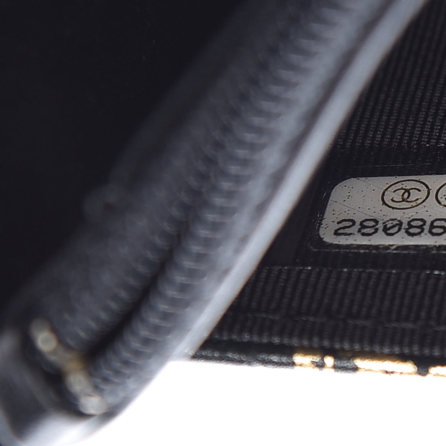 Calfskin Crocodile Embossed Graffiti 2.55 Cocodile Reissue Wallet On Chain WOC Black Gold