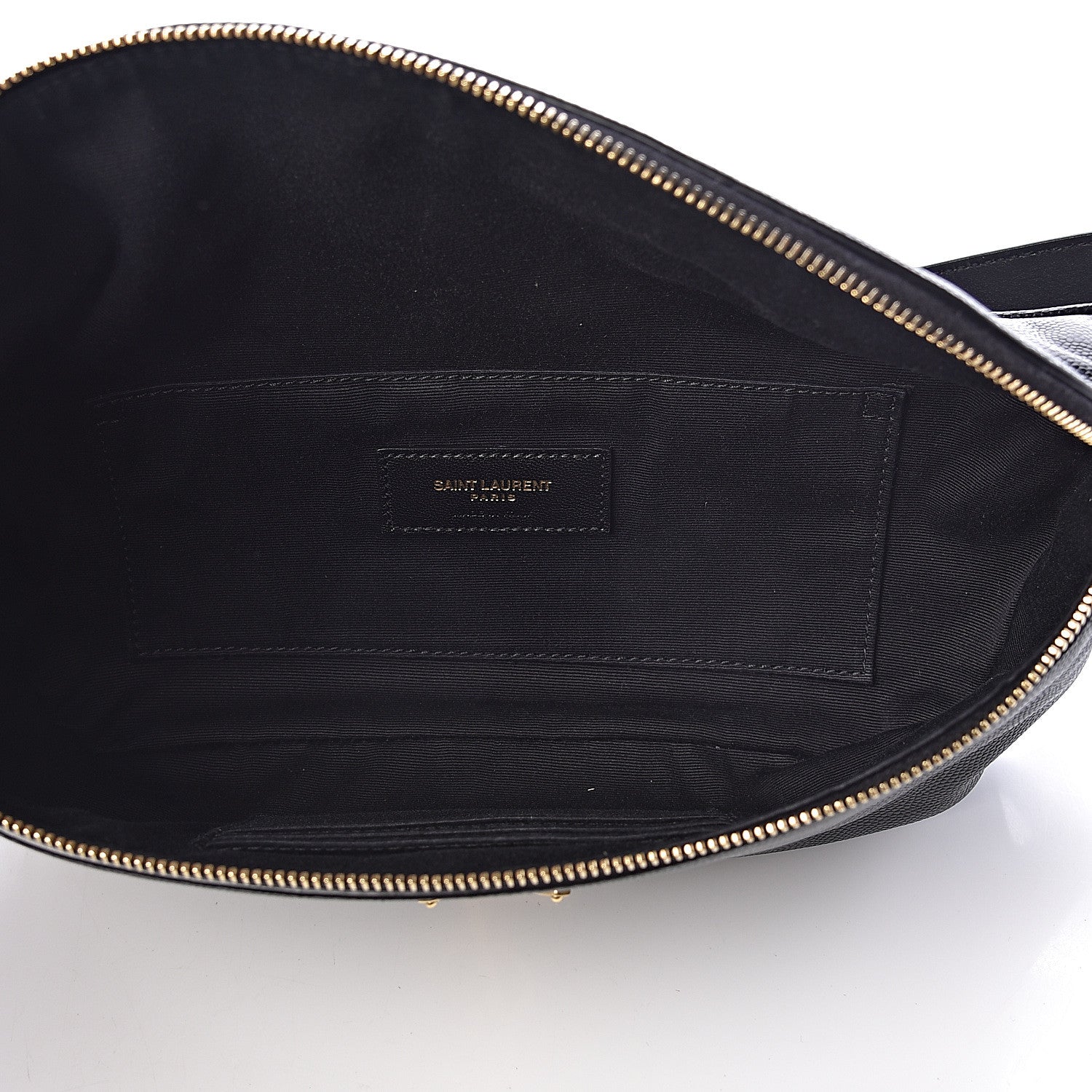 Saint Laurent Grain De Poudre Monogram Belt Bag Black 5 of 9