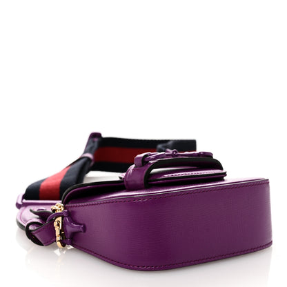 Gucci Azalea Calfskin Web Monochrome Horsebit 1955 Wallet On Strap Purple 4 of 10