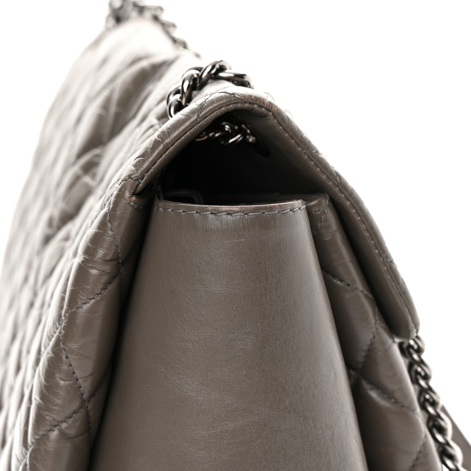 Chanel Aged Calfskin Medium Lady Pearly Flap Grey 13 of 16