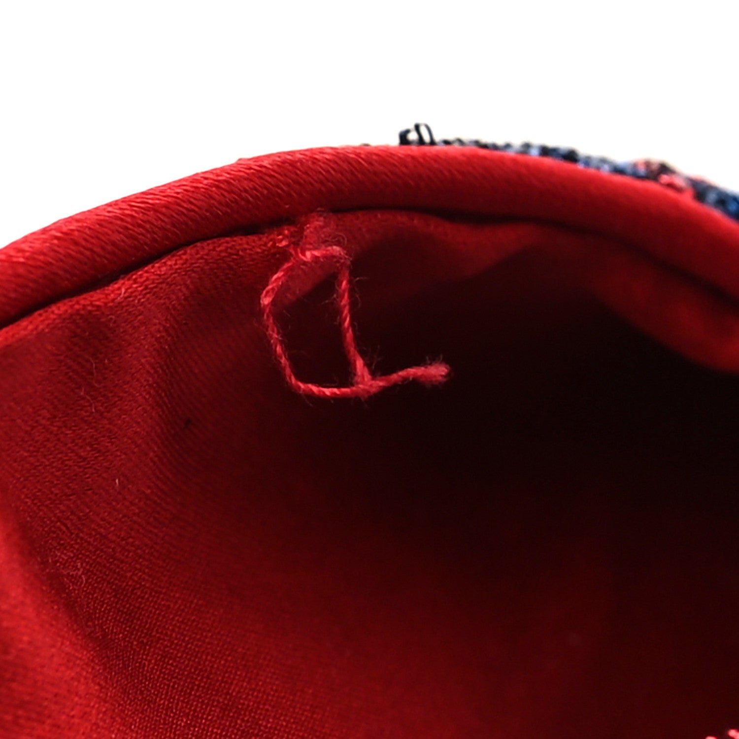 Gucci Cotton Embroidered GG Blend Headband M Blue Red 4 of 7