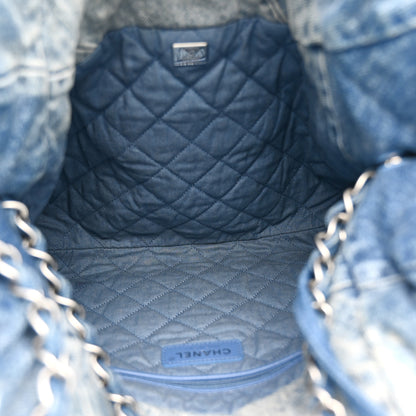 Chanel Denim Quilted Small Chanel 22 Blue 6 of 11