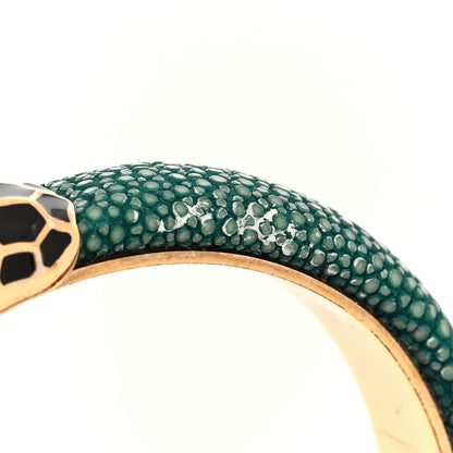 Bulgari Galuchat Serpenti Forever Bracelet Green 5 of 5