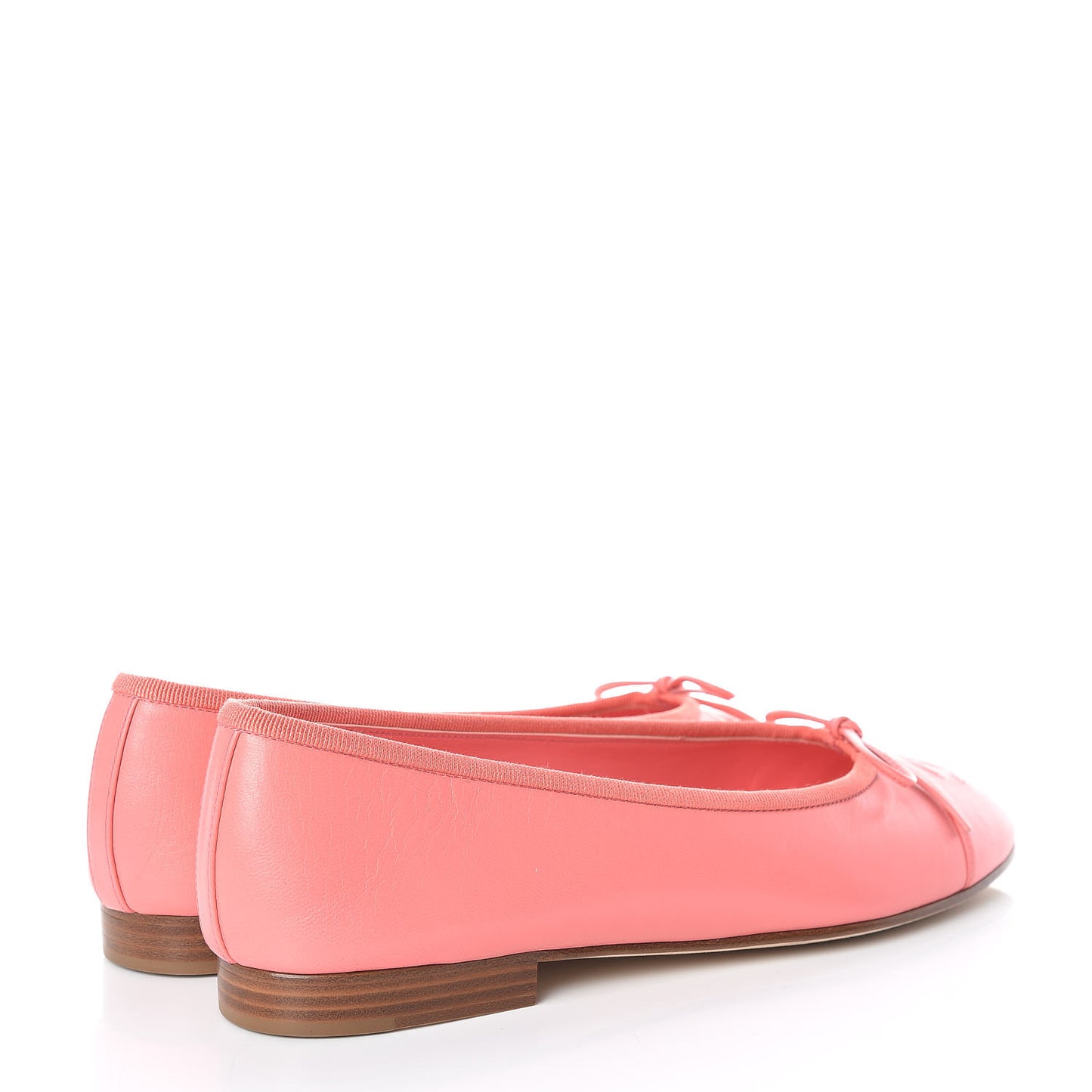 Goatskin Cap Toe CC Ballerina Flats 38 Pink