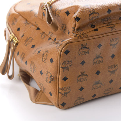 MCM Visetos Medium Stark Backpack Cognac 5 of 8