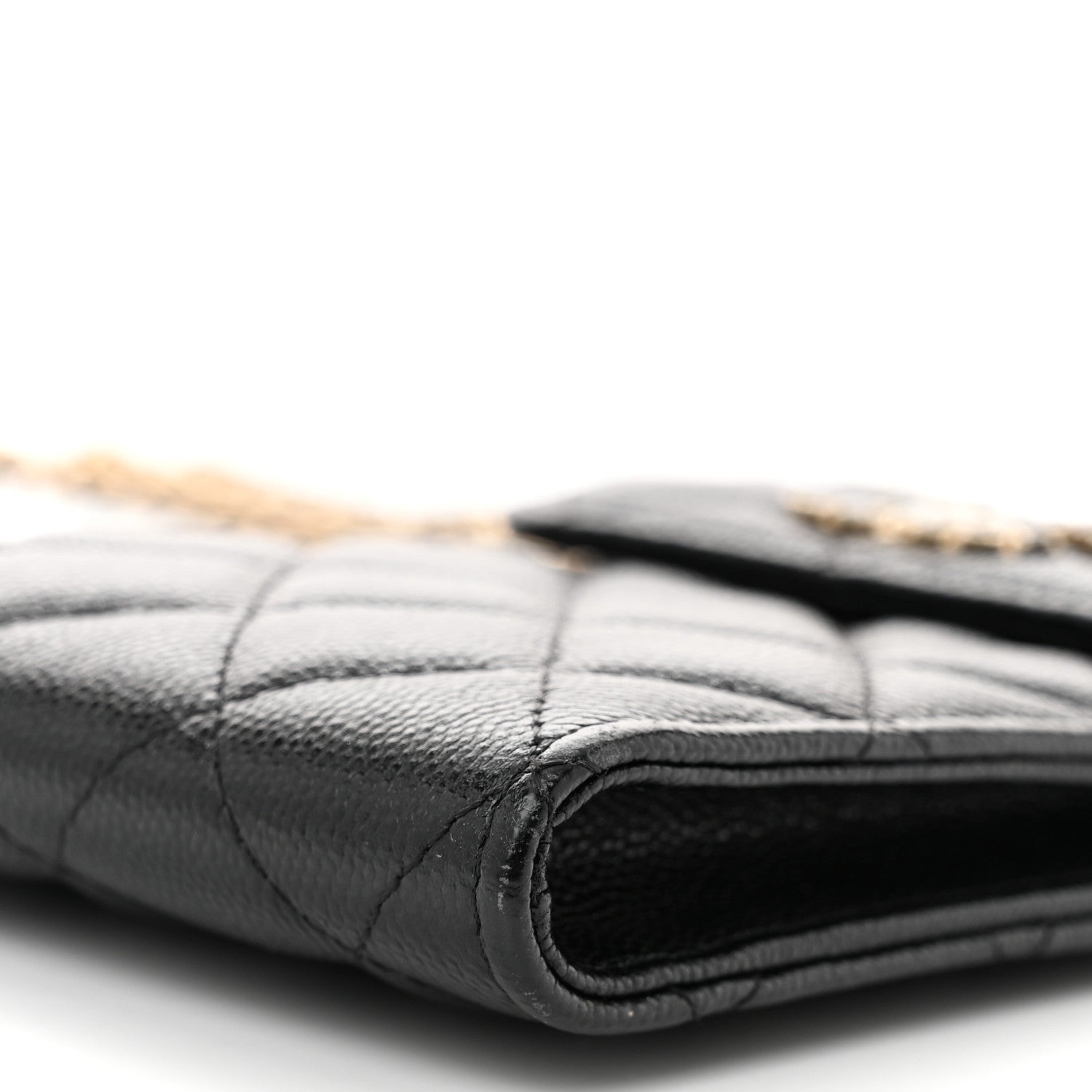 Chanel Caviar Quilted Crystal CC Airpods Pro and Phone Case With Chain Black 10 of 12