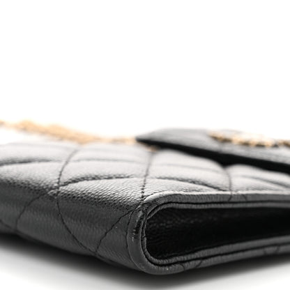 Chanel Caviar Quilted Crystal CC Airpods Pro and Phone Case With Chain Black 10 of 12