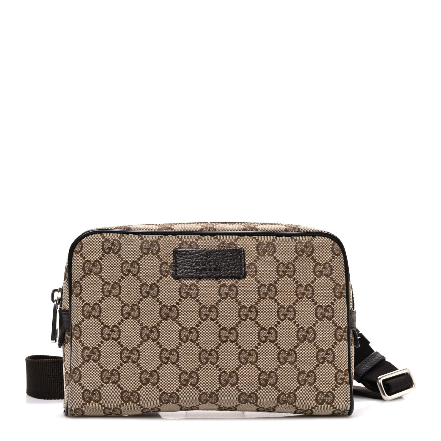 Gucci Monogram Belt Bag Dark Brown 1 of 10