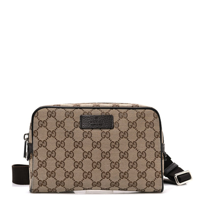 Gucci Monogram Belt Bag Dark Brown 1 of 10