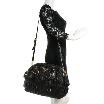 Prada Nappa Gaufre Tote Nero Black 2 of 8