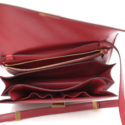 Celine Box Calfskin Medium Classic Box Flap Bag Red 5 of 11
