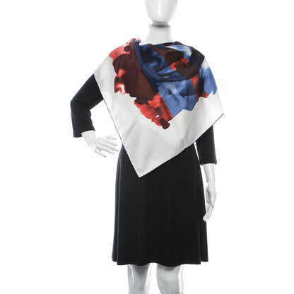 Gucci Silk Printed Scarf Blue Multi 2 of 5