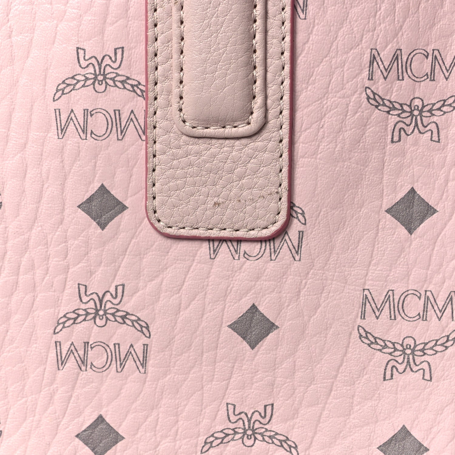 MCM Visetos Medium Liz Reversible Shopper Tote Powder Pink 9 of 17