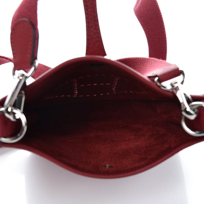 Hermes Taurillon Clemence Evelyne TPM Rouge Grenat 5 of 8