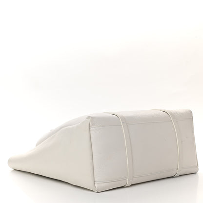 Balenciaga Smooth Calfskin Double Sided Medium Everyday Tote Optic White Black 5 of 12