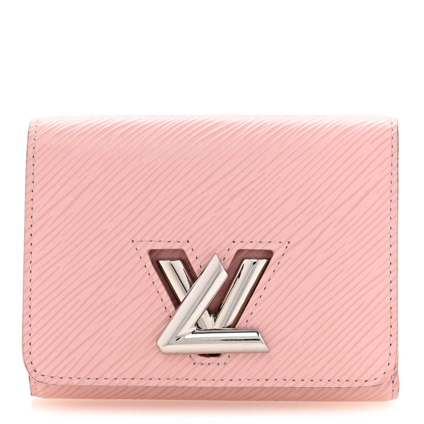 Epi Twist Compact Wallet Rose Ballerine