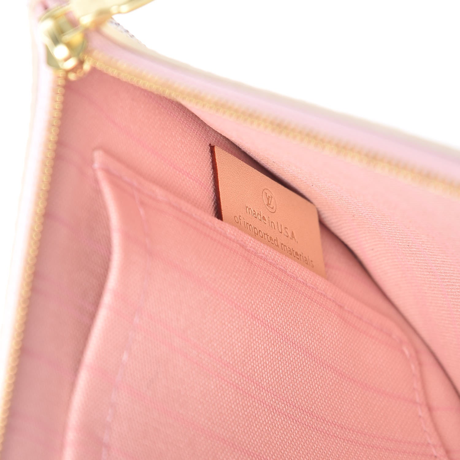 Louis Vuitton Damier Azur Neverfull MM GM Pochette Rose Ballerine 7 of 9