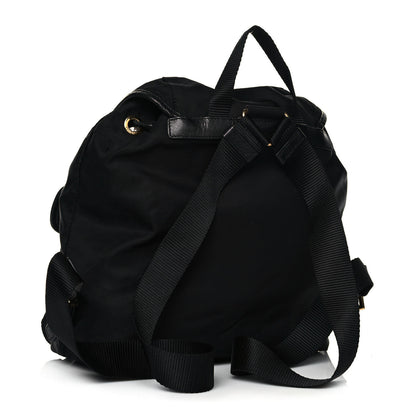 Prada Nylon Vela Saffiano Backpack Black 2 of 11
