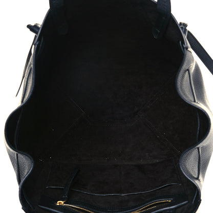 Celine Soft Grained Calfskin Small Belt Cabas Phantom Black 5 of 12