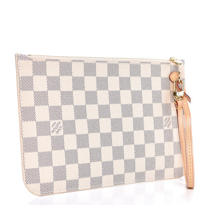 Louis Vuitton Damier Azur Neverfull MM GM Pochette 3 of 8