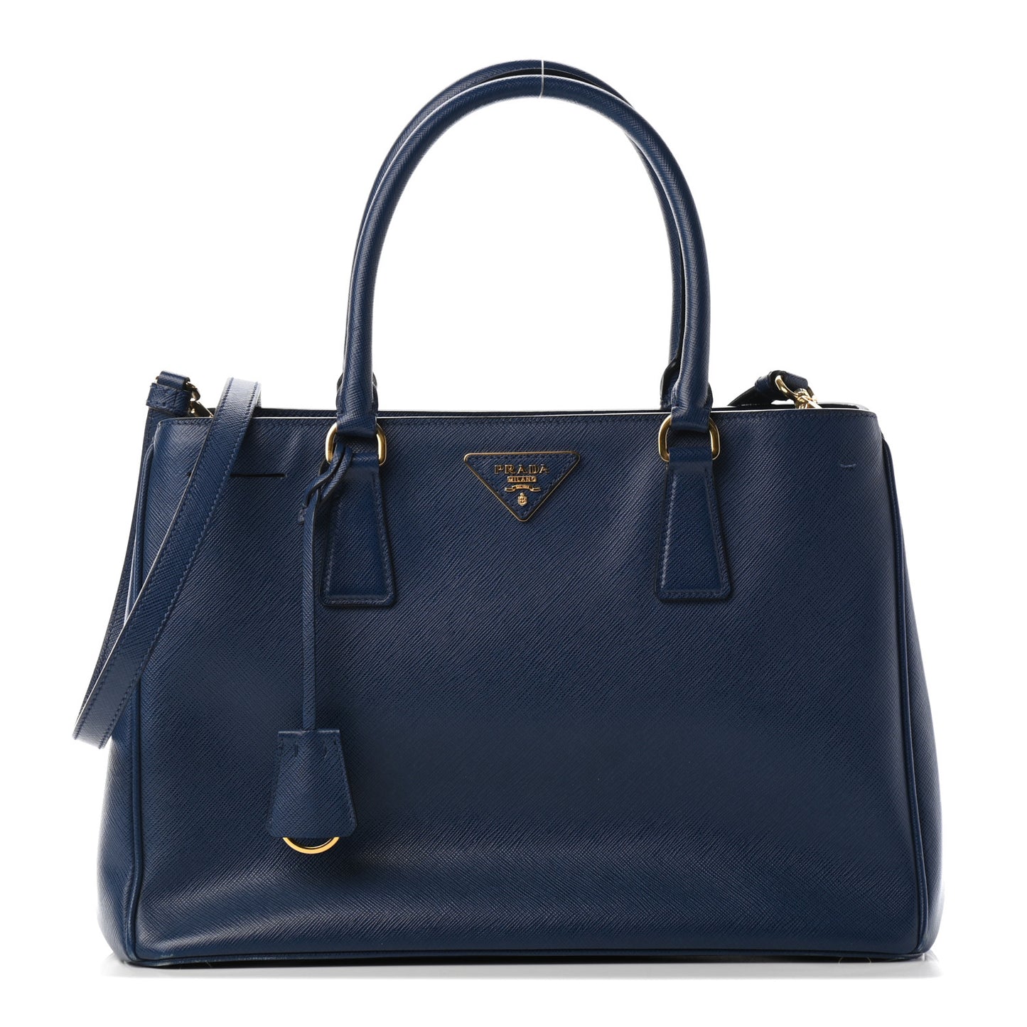 Saffiano Lux Medium Tote Bluette