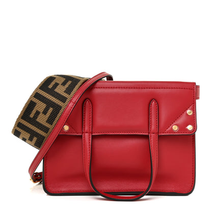Fendi Vitello Grace Matte Small Flip Tote Fragola 1 of 11