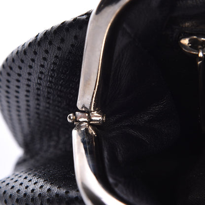 Chanel Lambskin Perforated Timeless Clutch Black 9 of 10