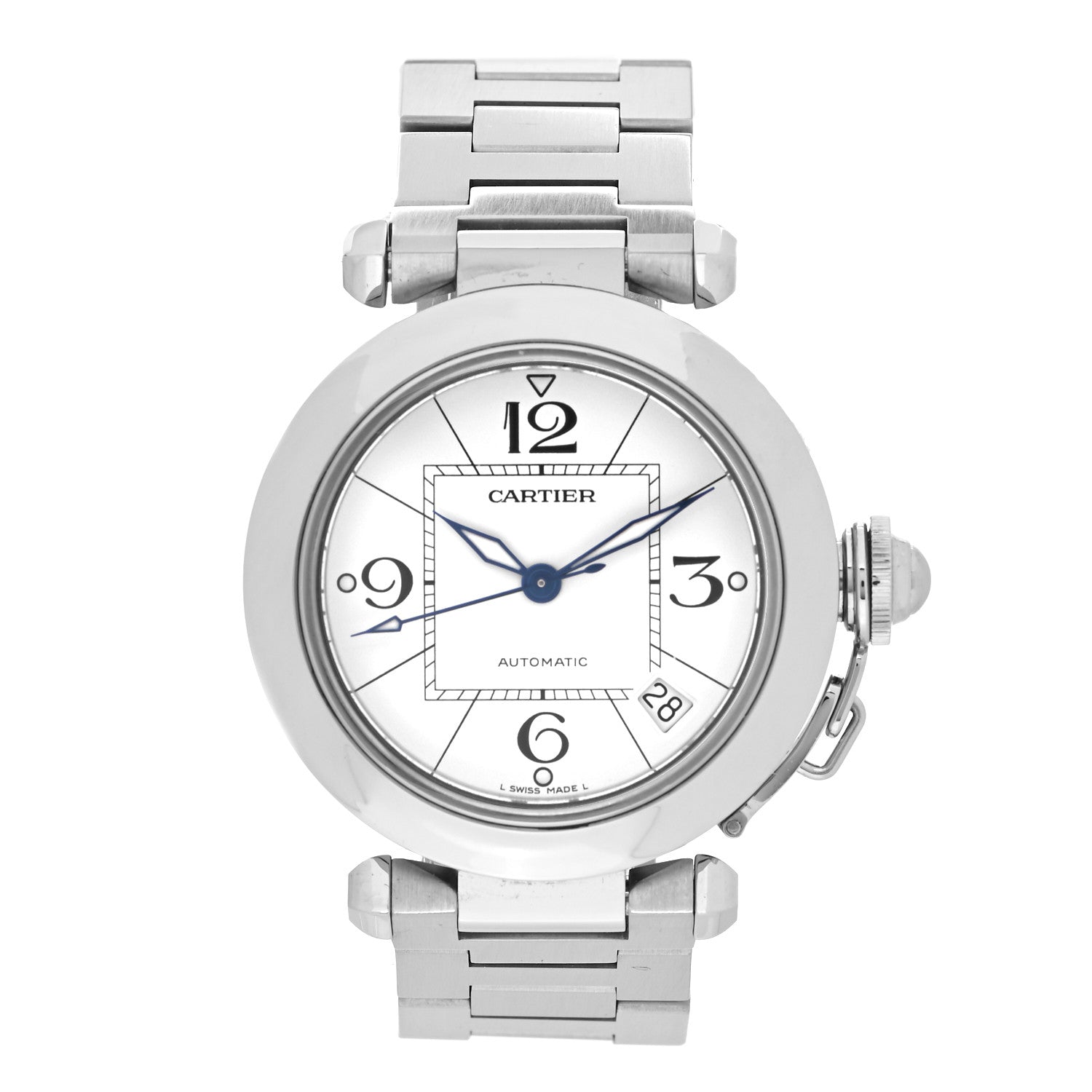Cartier Stainless Steel 35mm Pasha C Automatic Watch 1 of 5