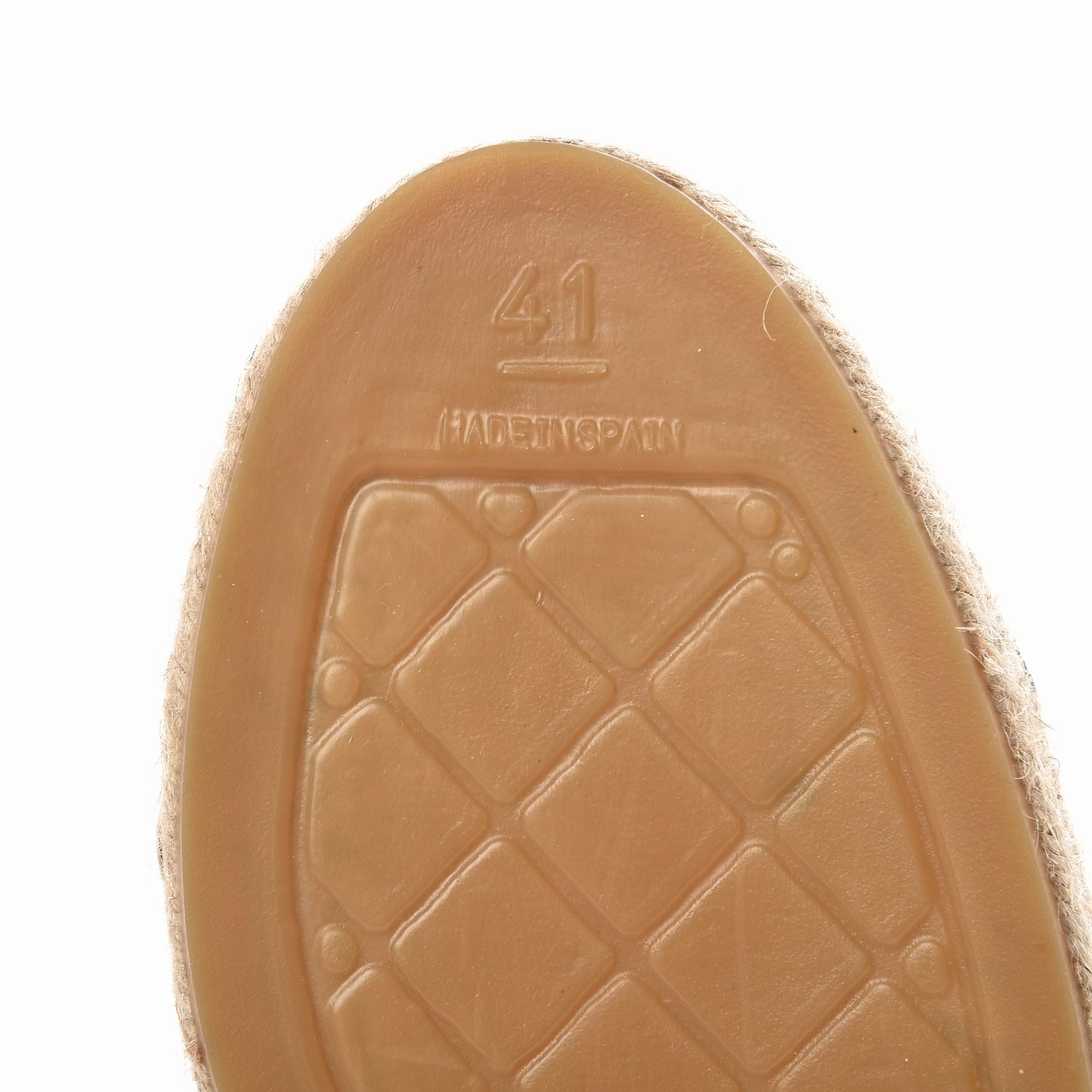 Lambskin CC Espadrilles 41 Beige Black