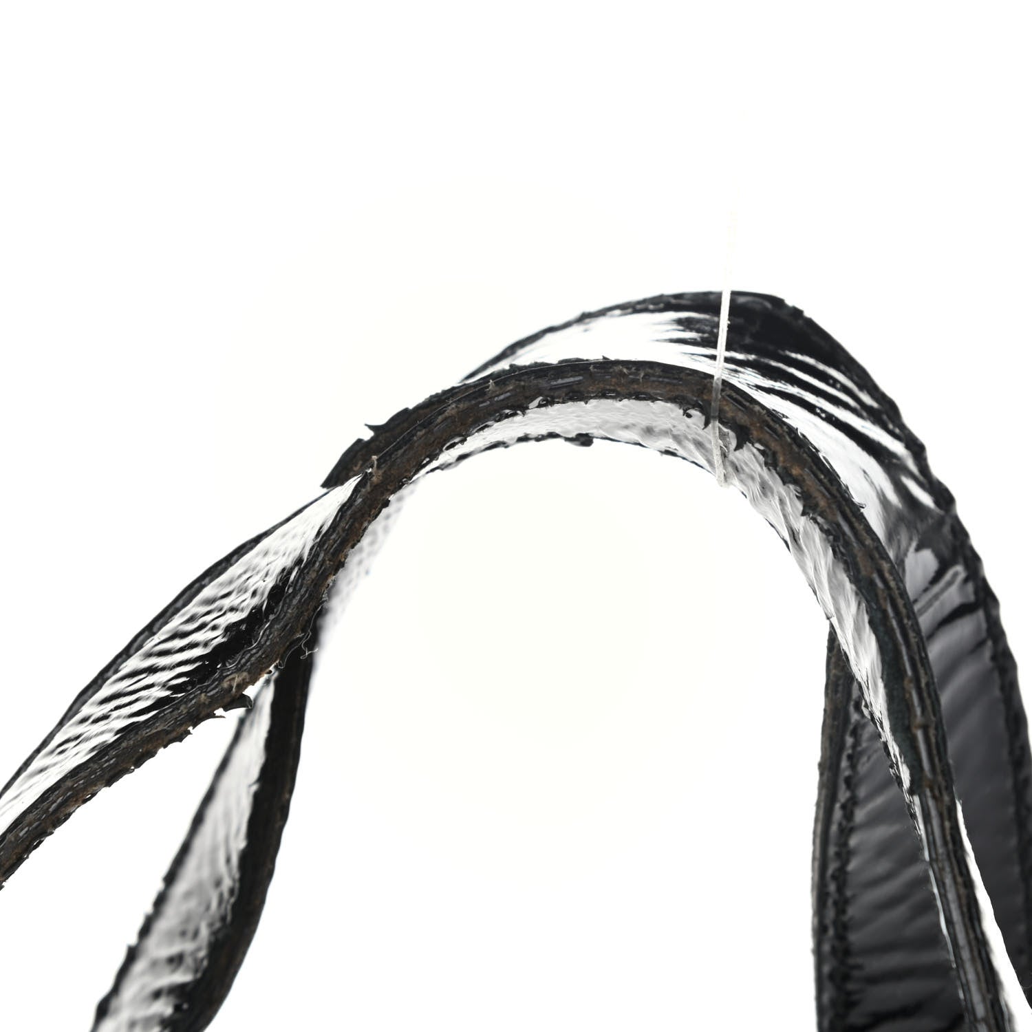 Saint Laurent Crocodile Embossed Patent Large Muse Black 10 of 16