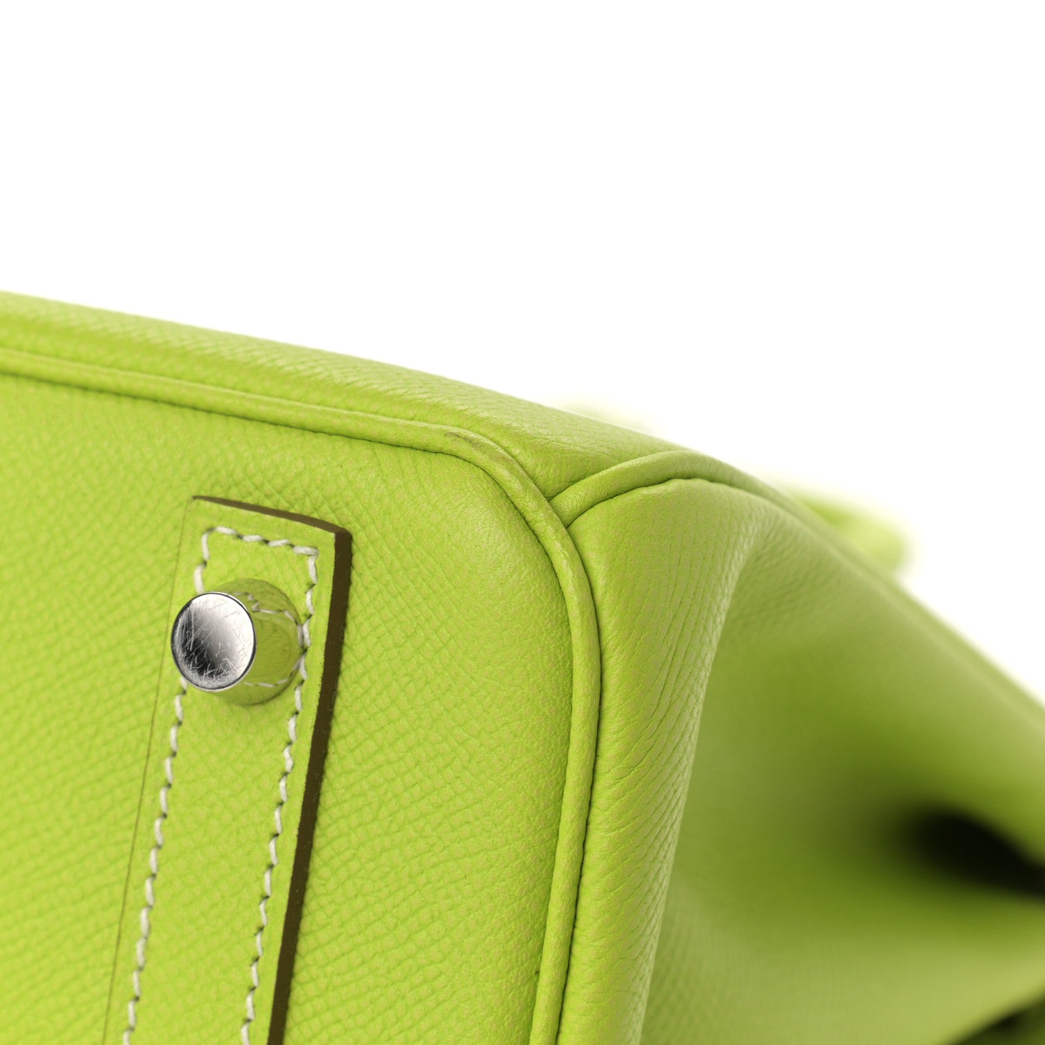 Hermes Epsom Candy Birkin 30 Kiwi Lichen 12 of 15