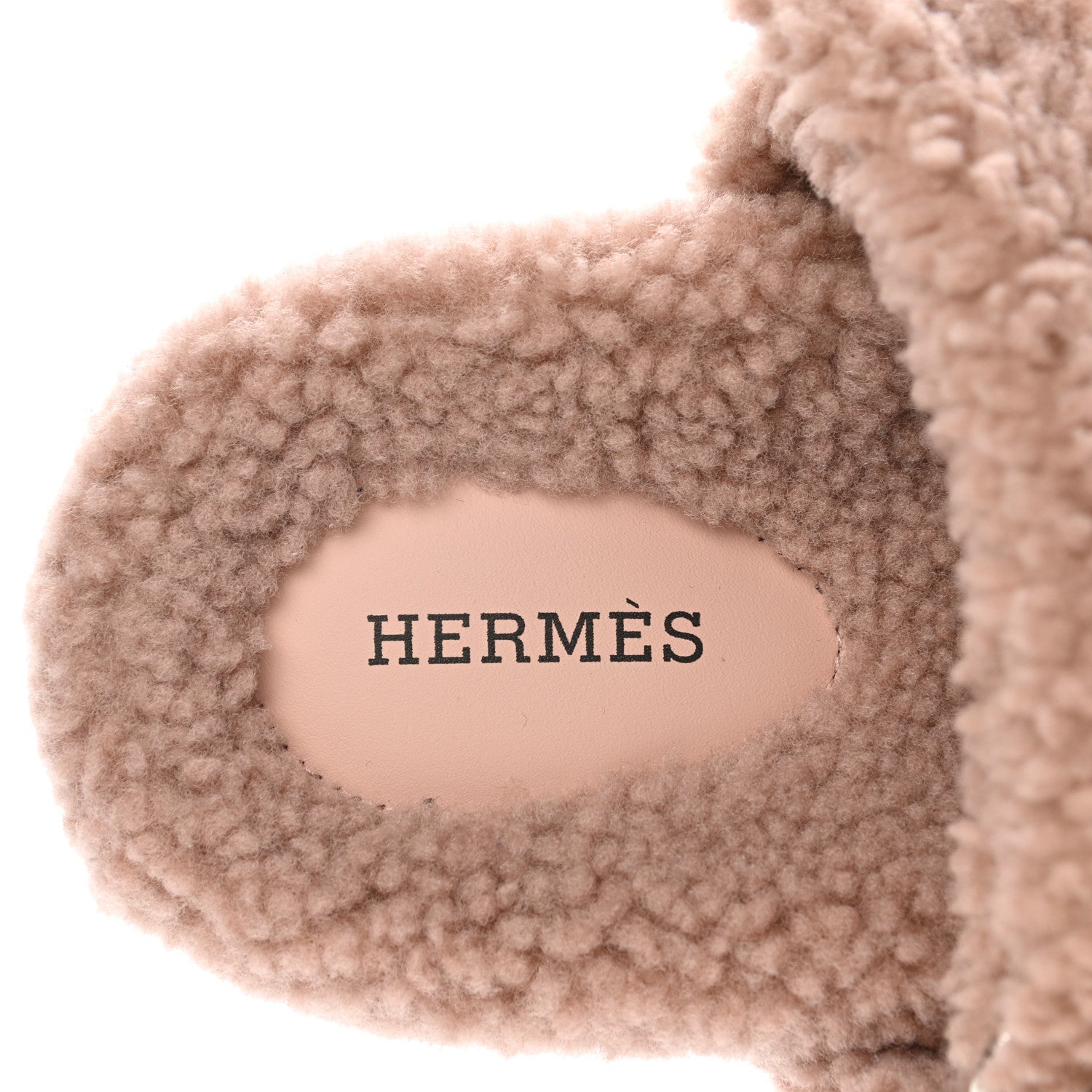 Hermes Woolskin Womens Chypre Sandals 35.5 Bois De Santal 6 of 7