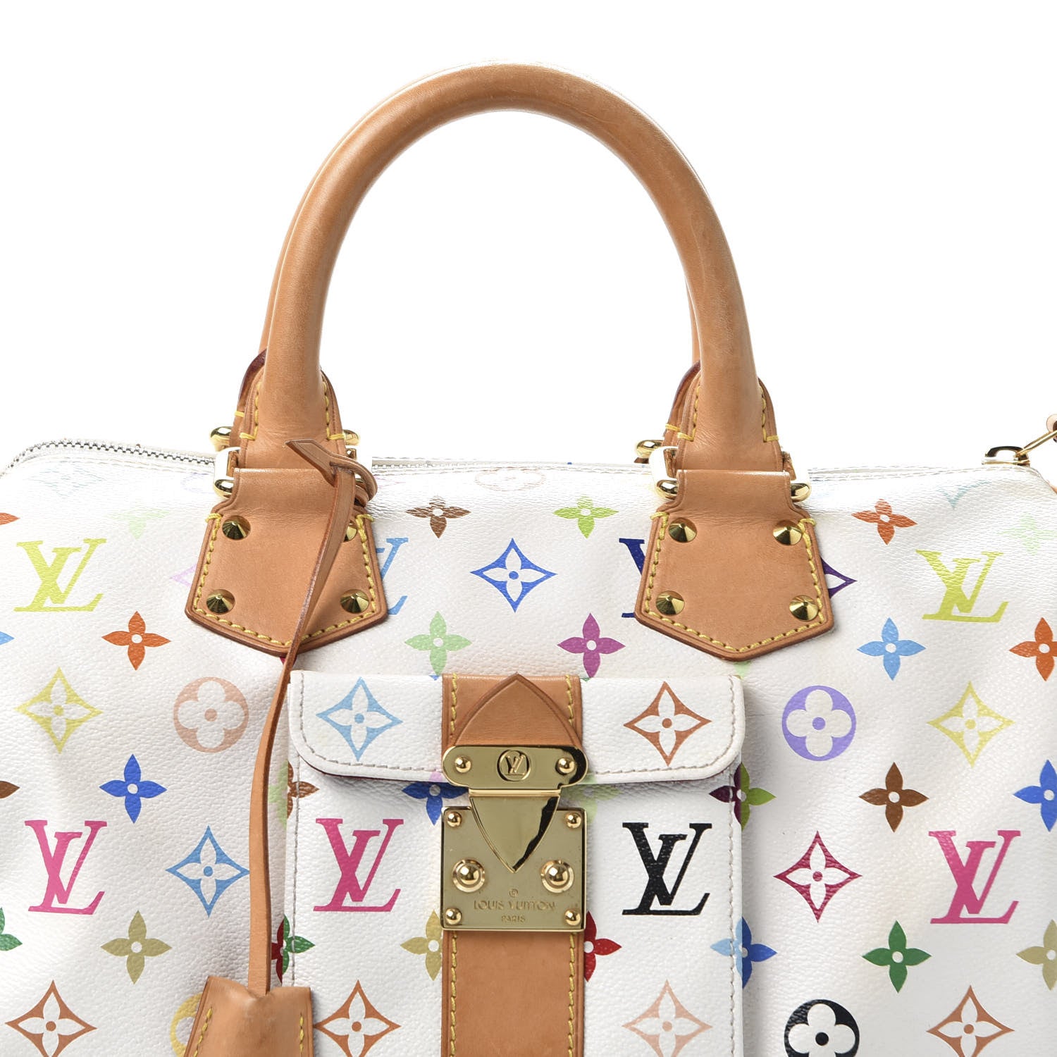 Louis Vuitton Monogram Multicolor Speedy 30 White 8 of 8